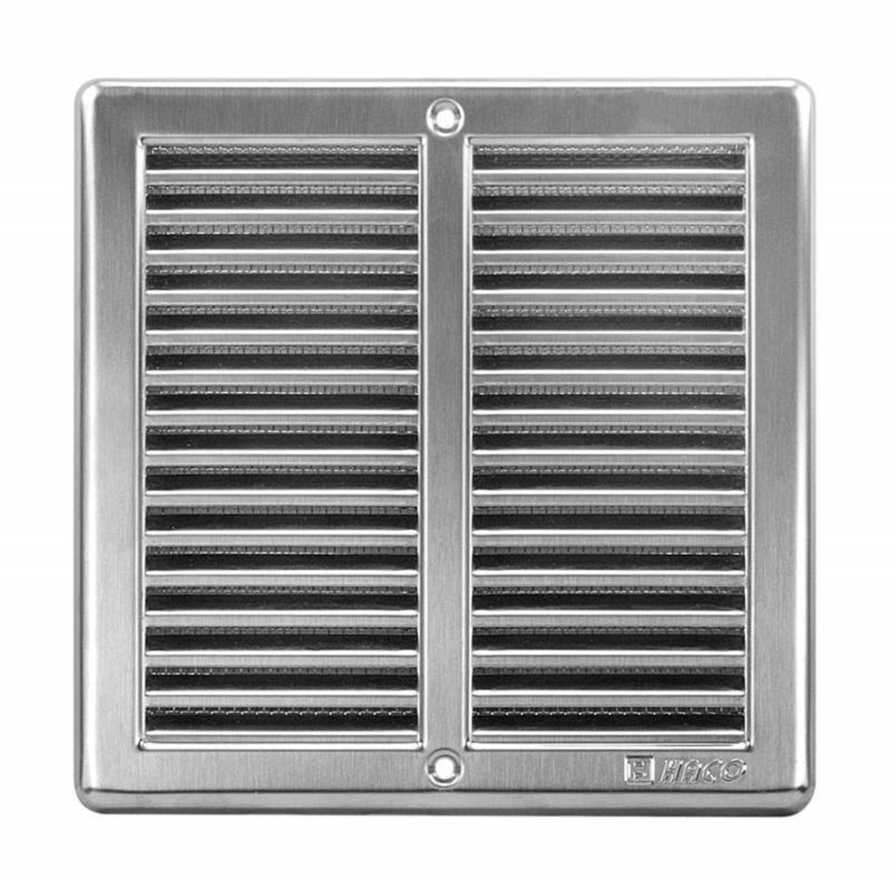 Stainless Steel Ventilation Grille 200 x 200 mm with Slats