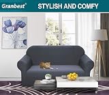 Granbest Premium Water-Repellent 2 Seater Sofa Cover Grey view 2