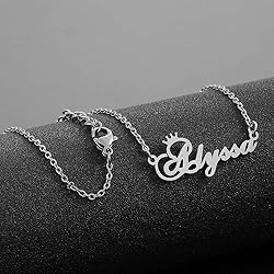 Custom Silver Name Necklace Personalized for