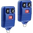 Key Fob Keyless Entry Remote fits Ford, Lincoln, Mercury, Mazda F150 F250 F350 Escape Expedition Explorer Ranger Flex (Blue), Set of 2