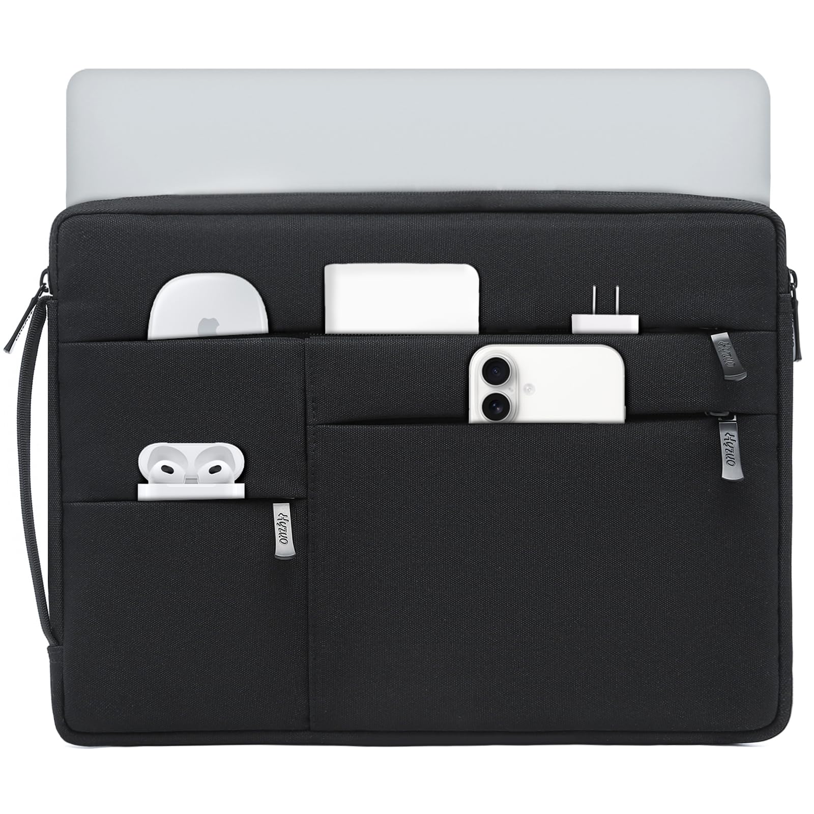 Photo 1 of HYZUO 17-17.3 Inch Laptop Sleeve Bag Briefcase for 17" 17.3" HP/Dell/Lenovo/ASUS/LG/MSI Gaming Laptop/Razer Blade 17/18, Men Women NoteBook Protective Case Bag, Classic Black