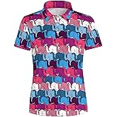 Polo Shirt for Women Performance Moisture Wicking Golf Shirt Quick Dry Short Sleeve Polo Shirt Casual Polo Shirt