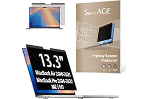 SenseAGE Magnetic Privacy Screen Filter for MacBook Air 13.3 Inch, Easy On/Off Anti-Blue Light Privacy Screen Protector, Comp