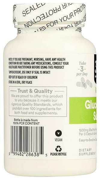 365 BY WHOLE FOODS MARKET, GLUCOSAMINE SULFATE VEGAN, 90 CT