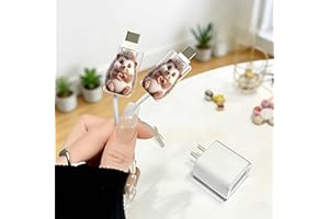 2pcs Acrylic Hedgehog Making Heart Cable Protector, Type-C Compatible, Anti-Break Data Cable Cover, Beautiful and Durable Cha