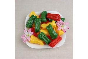 Zzooi 9PCS Artificial High Simulation Bell Pepper Display Props Faux Bell Pepper