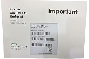 BestParts ILO 3/4 / 5 Advanced 1 Server License 1yr Support Compatible with HPE ProLiant DL360 DL380 DL580 G8 / G9 / G10 5124