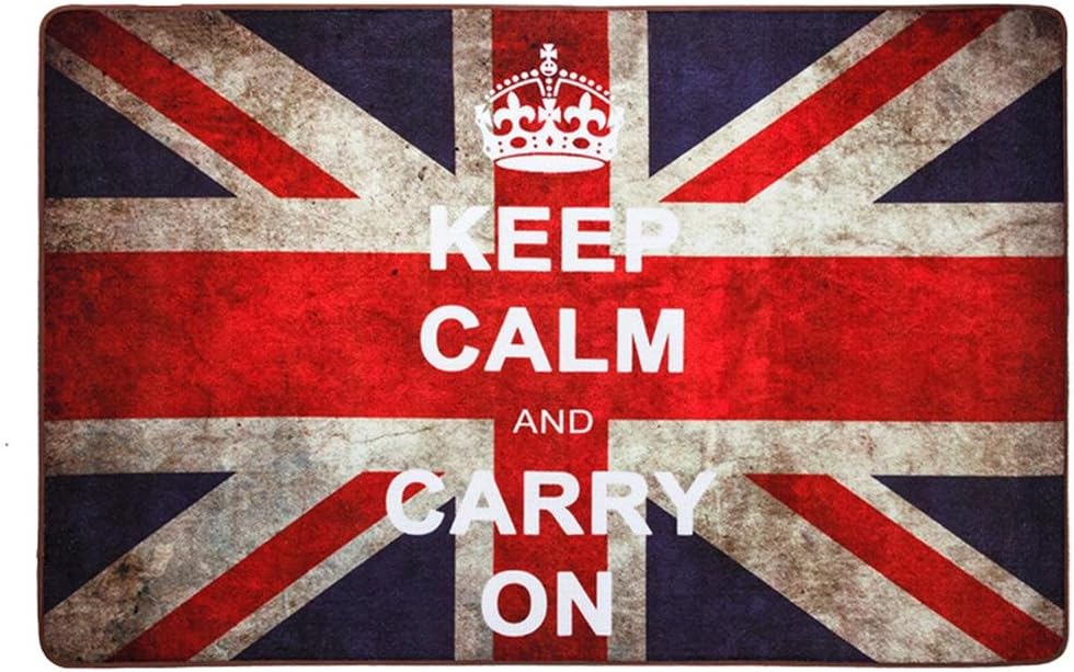 Sunhai Rug British style Union Jack British flag bedroom carpet living room coffee table mats retro sofa (Size : 100×160CM)