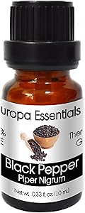 Europa Essentials 100% Pure Therapeutic Grade Essential Oils, 36 Aromatherapy Scents Collection – Black Pepper, 10ml, B07BK7P34Z