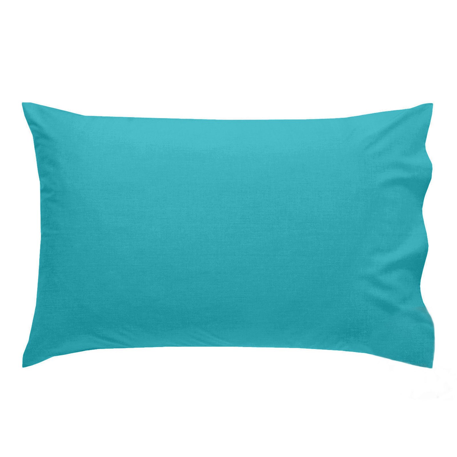Just Contempo Plain Percale Pillow Case, 50 x 75 cm - Teal Blue, Pack of 2 — image 1
