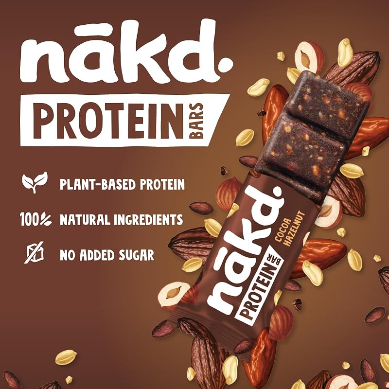 Protein Cacao Avellana | Barritas Raw | 16 x 45g (720g)