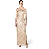 JS Collections Women's Maisie Illusion Column Gown