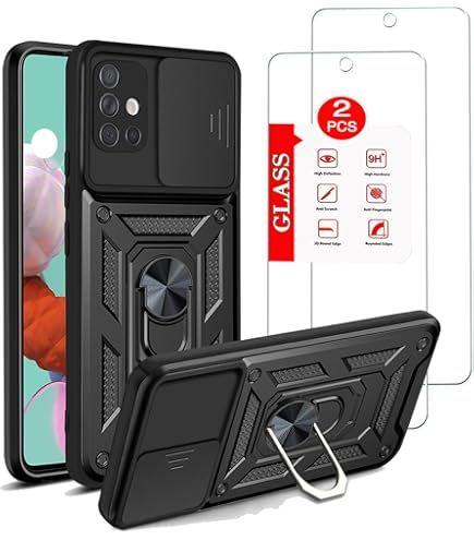 Amazon.com: WDHD Case for Samsung Galaxy A51 5G with Tempered