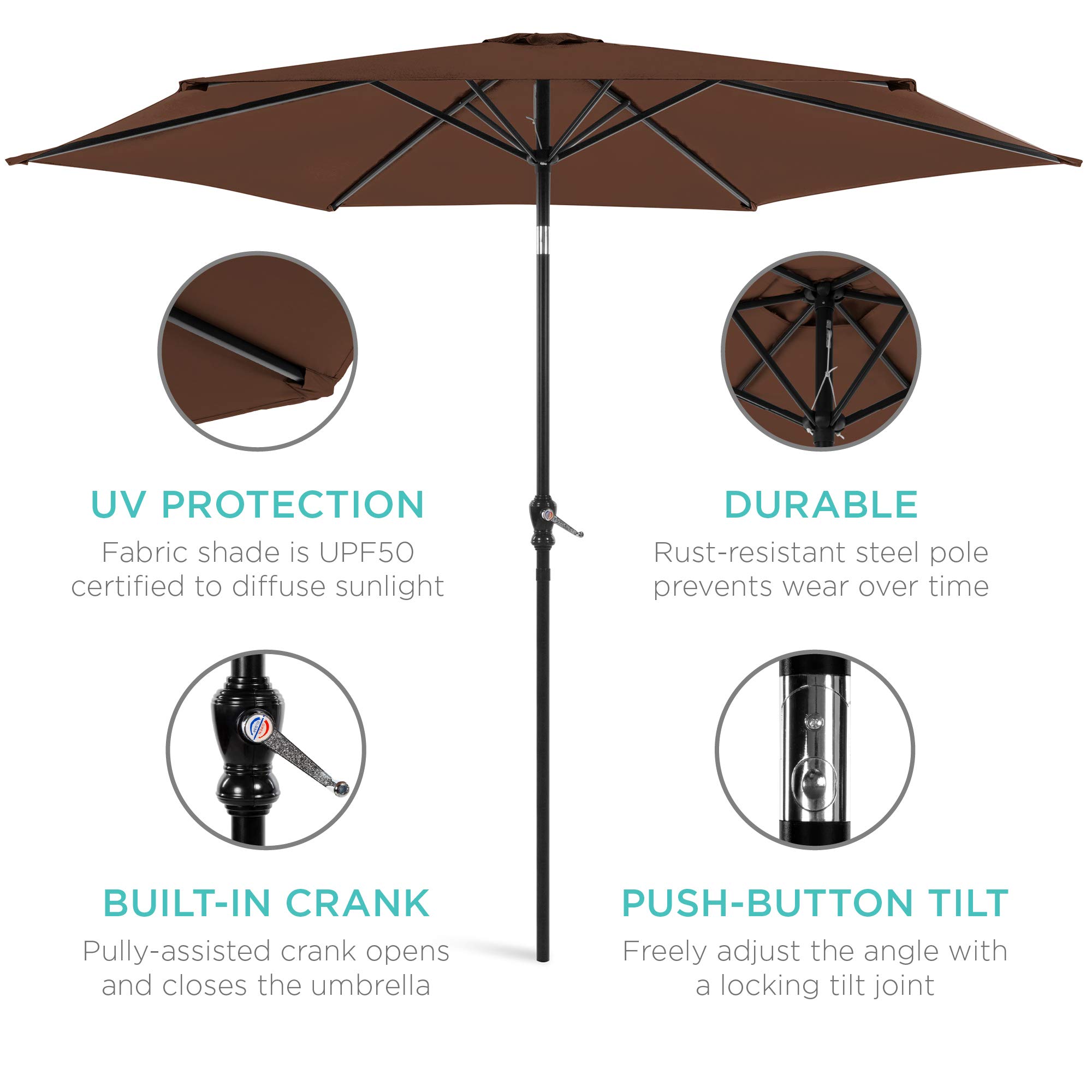 Giantex 10ft Outdoor Patio Umbrella Mar Buy Online In Kuwait At Desertcart