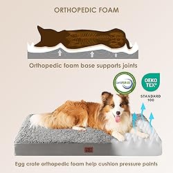 EHEYCIGA Orthopedic Foam Dog Bed for Large