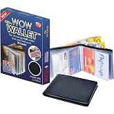 ALLmuis Amazing Men and Women Slim Leather wonder Wow Wallet - Credit Card Protector - RFID Blocking Case