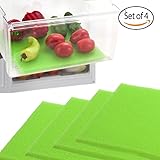 Dualplex Fruit and Veggie Life Extender Liner for Refrigerator Drawers, Extends the Life of your Produce and Prevents Spoilage, 12" L x 15" H, Pack of 4