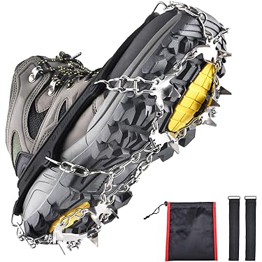 Crampons De Neige Universels – Couvre-chaussures Antidérapants Pour Marche Hiver