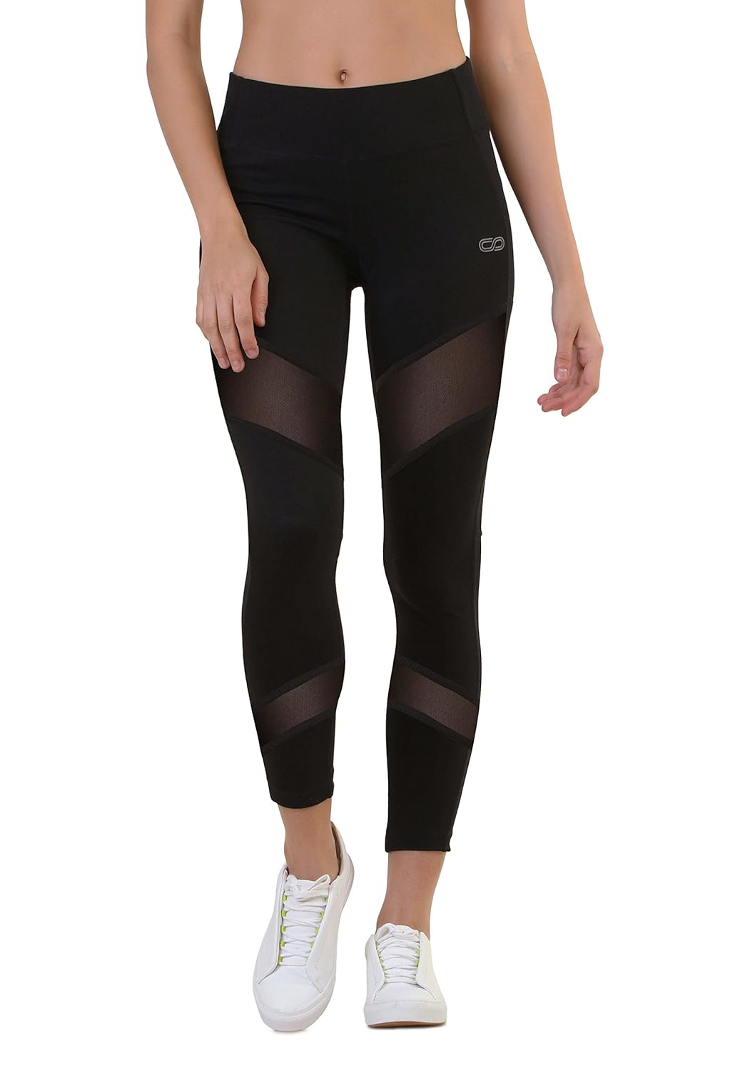silvertraq athletic mesh cross leggings