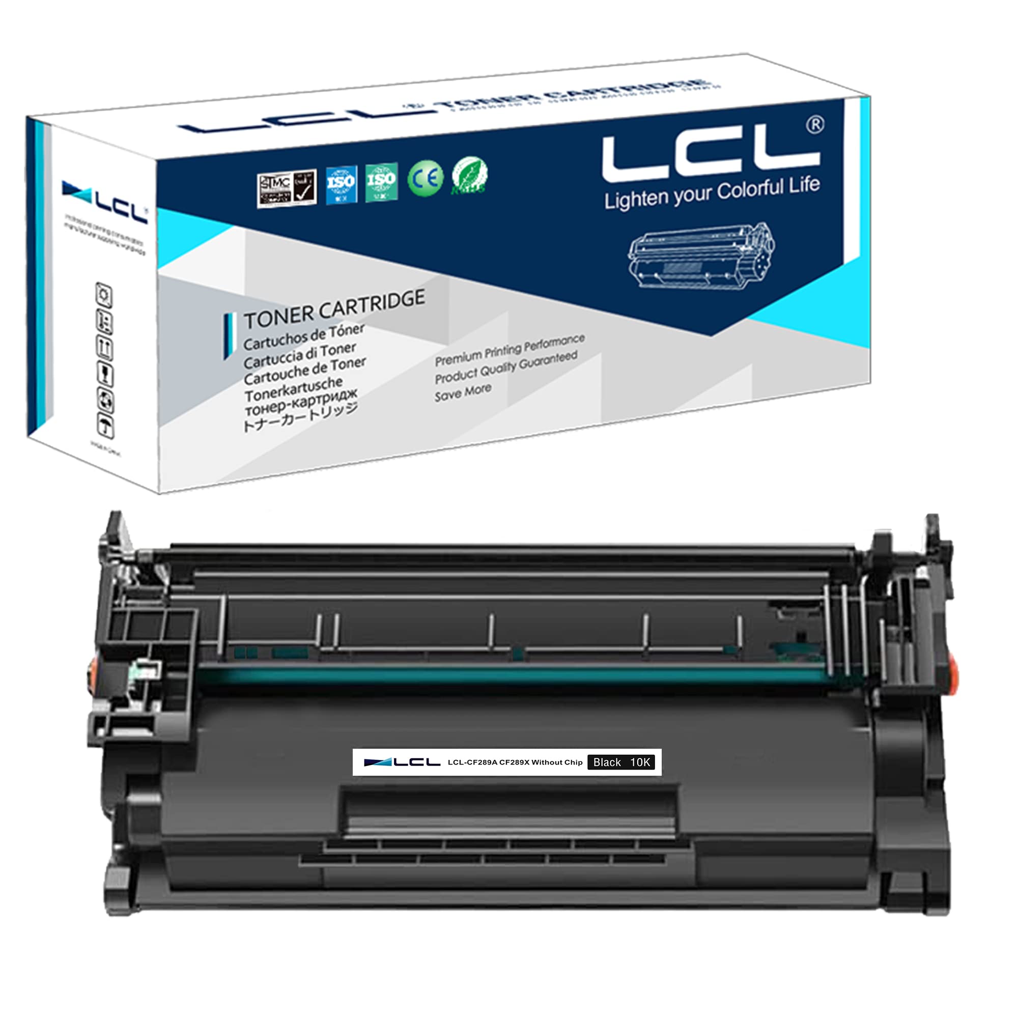LCL Compatible Toner Cartridge 89A 89X CF289A CF289X (Without CHIP) (1 Black) Replacement for HP LaserJet Enterprise M507 M507dn M507x MFP M528dn MFP M528f Flow MFP M528z M528c