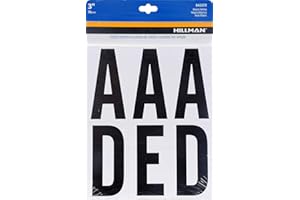 The Hillman Group 842272 3-Inch Letters Kit, Black, 1 Count (Pack of 1)