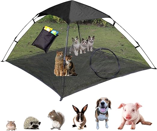 outdoor cat tent with tube