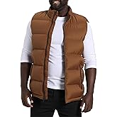 Mlgaril Men'S Winter Lightweight Puffer Vest Sleeveless Jacket Casual Puffy Vests