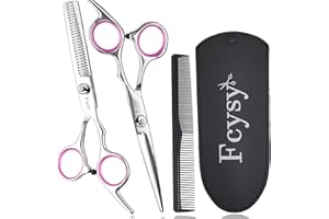 Hair Scissors Blending Shears Set, Fcysy Hair Cutting Scissors Kit Barber Scissors Thinning Shears, Hair Cut Set Professional