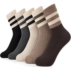 GHJFGF Women Casual Calf Socks - Color Cute Cotton Crew Socks - Soft Above Ankle Sock Colorful