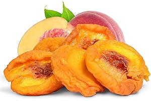 Dried Peaches by It's Delish, 2 Lbs Bulk Bag | Naturally Sweet Fancy Peach Halves Slices, No Sugar Added, Dried Fruit Healthy Snacks Fresh and Dry Sliced Peaches Snack | Vegan, Kosher