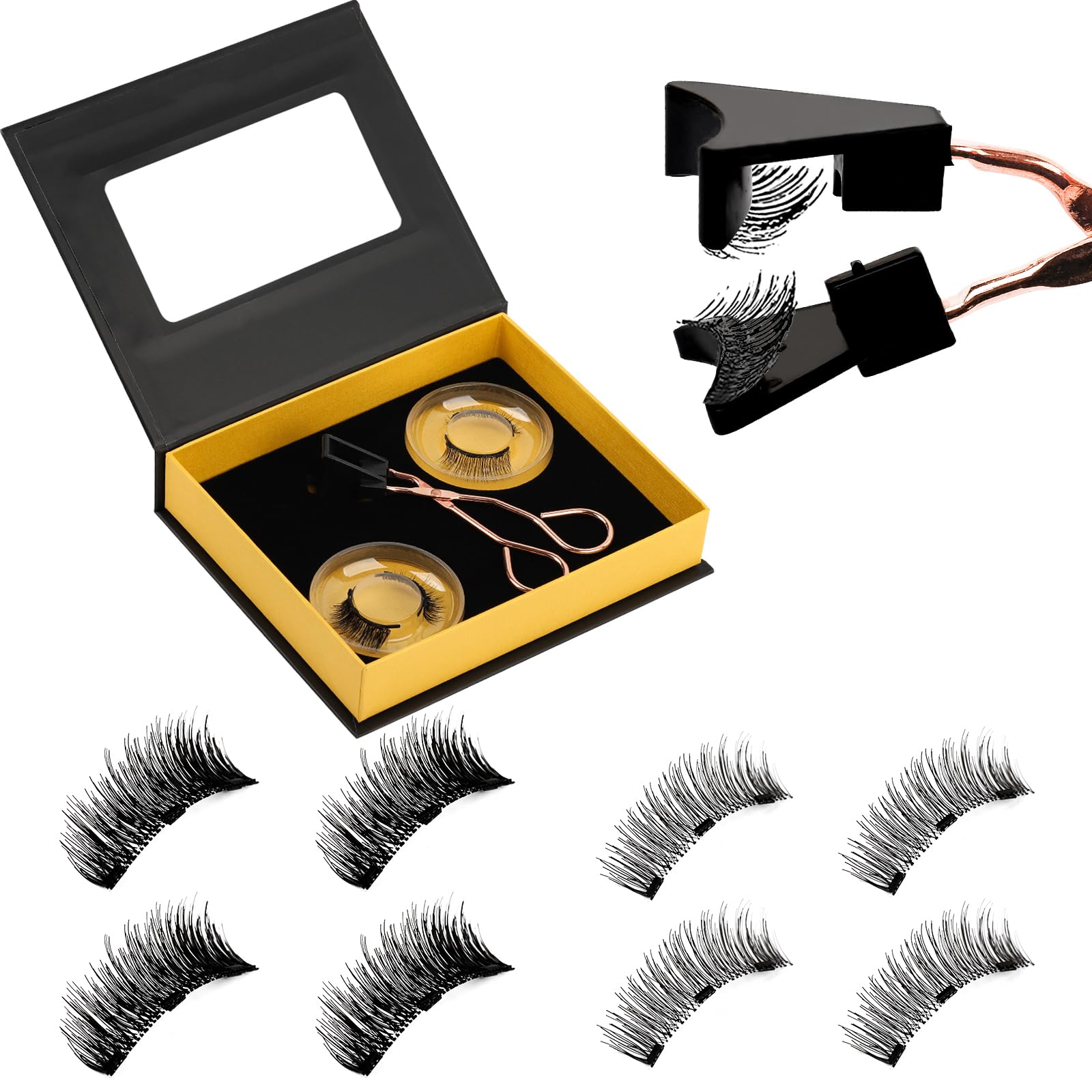 Photo 1 of Magnetic Eyelashes Natural Look 2-Pair Set with Applicator