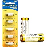Bvgokcell A23 23A 12 Volt Battery (5-Pack), MN21/23 12V Alkaline Battery | Long Lasting for Ceiling Fan Remote, Garage Door Opener, Doorbell, Key Fob