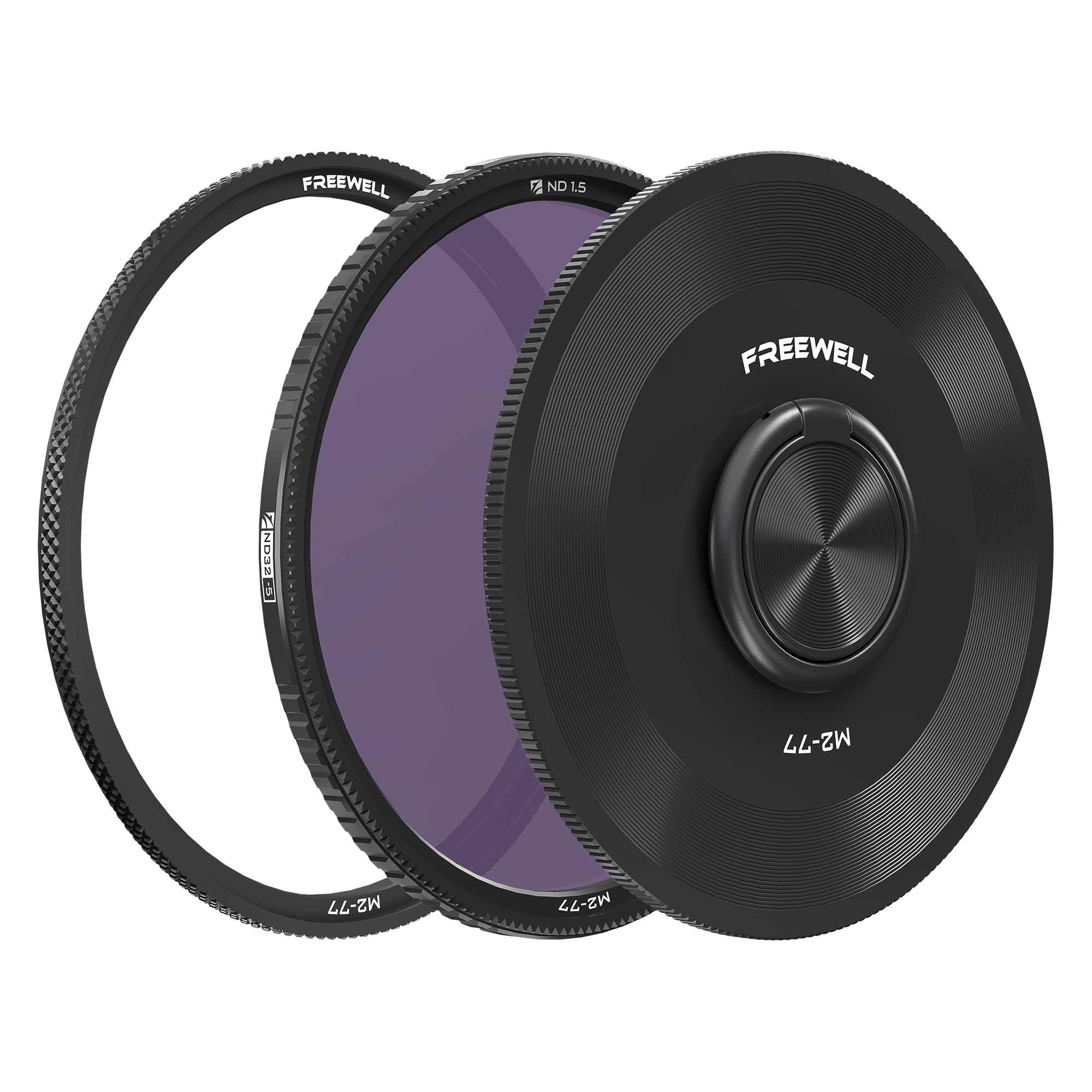 Freewell 77 mm natural density ND32 (5 f-stops) ND1.5 camera filter, compatible with the M2 series