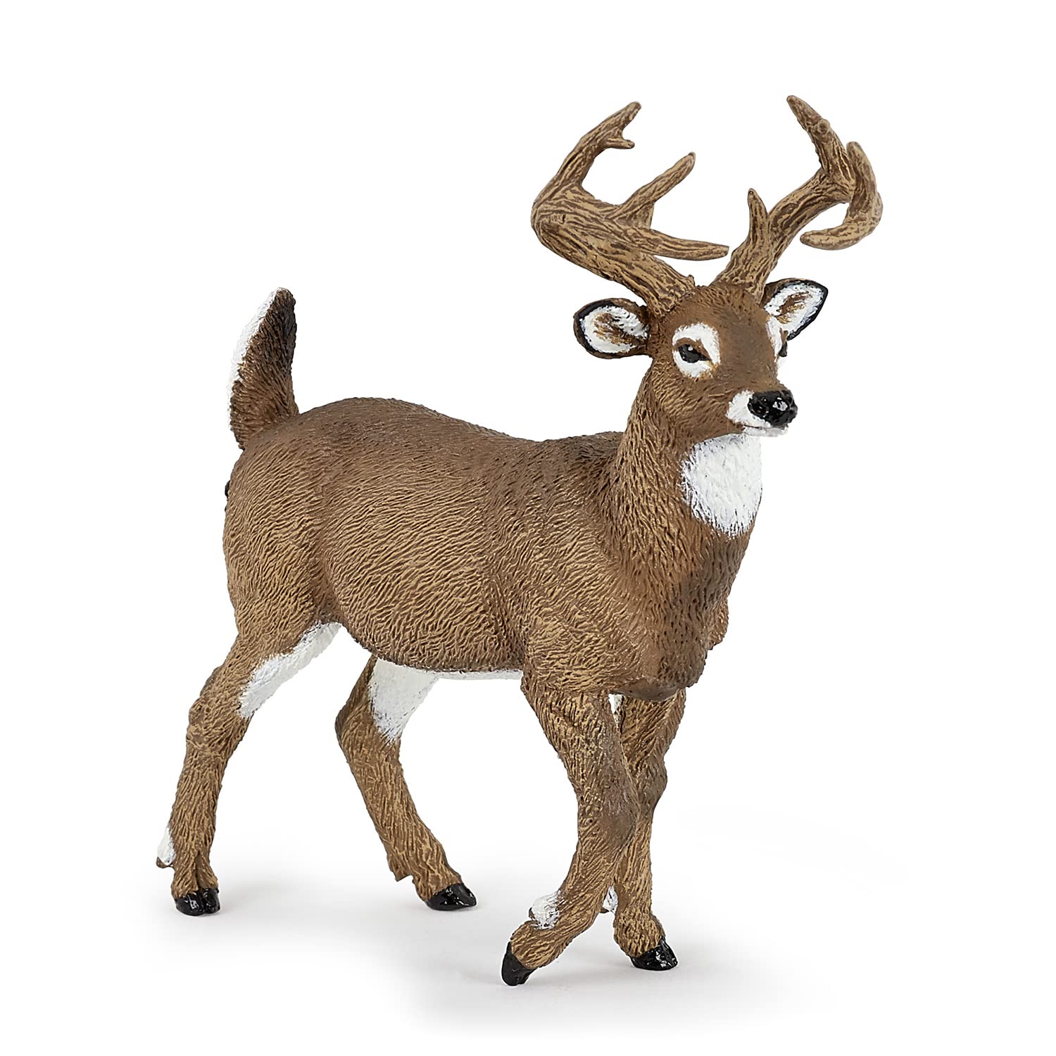 PAPO - White-Tailed Deer - Realistic Figurine - for Ages 3+ - Wild Animal Kingdom Collection - Hand Painted - Highly Detailed - Durable and Educational - Gift Idea - Collectable - white-tailed deer
