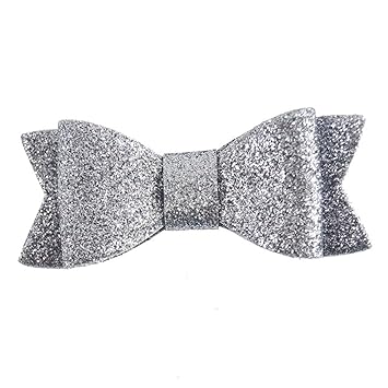 Amazon Com 3 Cute Glitter Hair Bows Hair Clip For Girls Kids