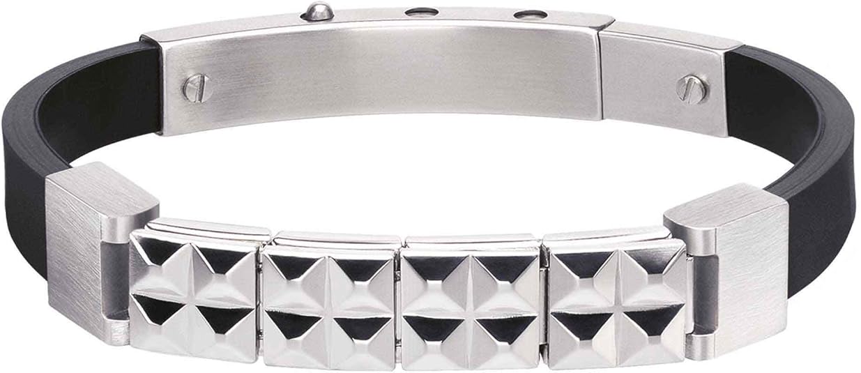 Nomination Mansoho Rubber Pyramid Bracelet for Men Amazon.co.uk Jewellery