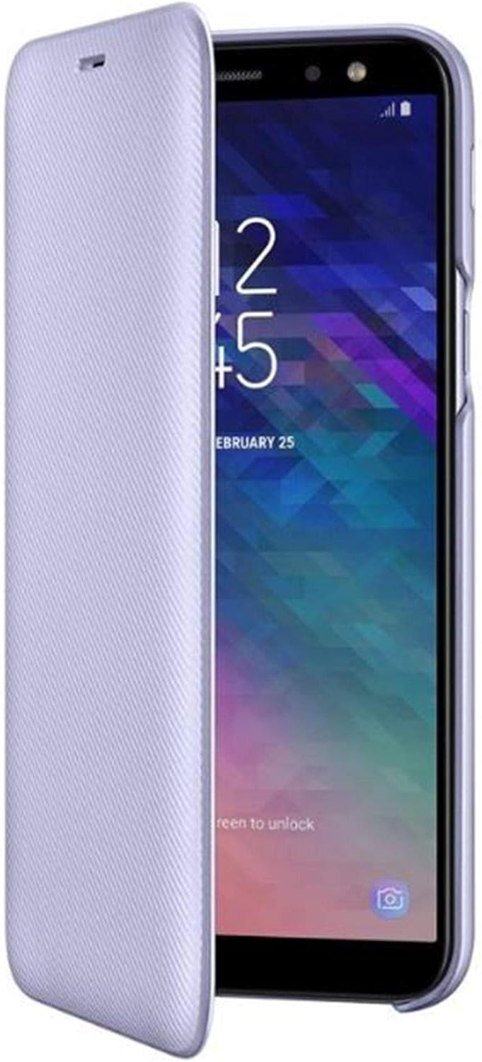 Samsung Original A6 Wallet Folio Flip Cover Case - Violet, Samsung Galaxy A6 (2018)