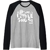 Casper The Friendly Ghost Floating Raglan Baseball Tee