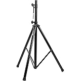 Amazon Basics Adjustable Speaker Stand - 4.1 to 6.6-Foot, Steel