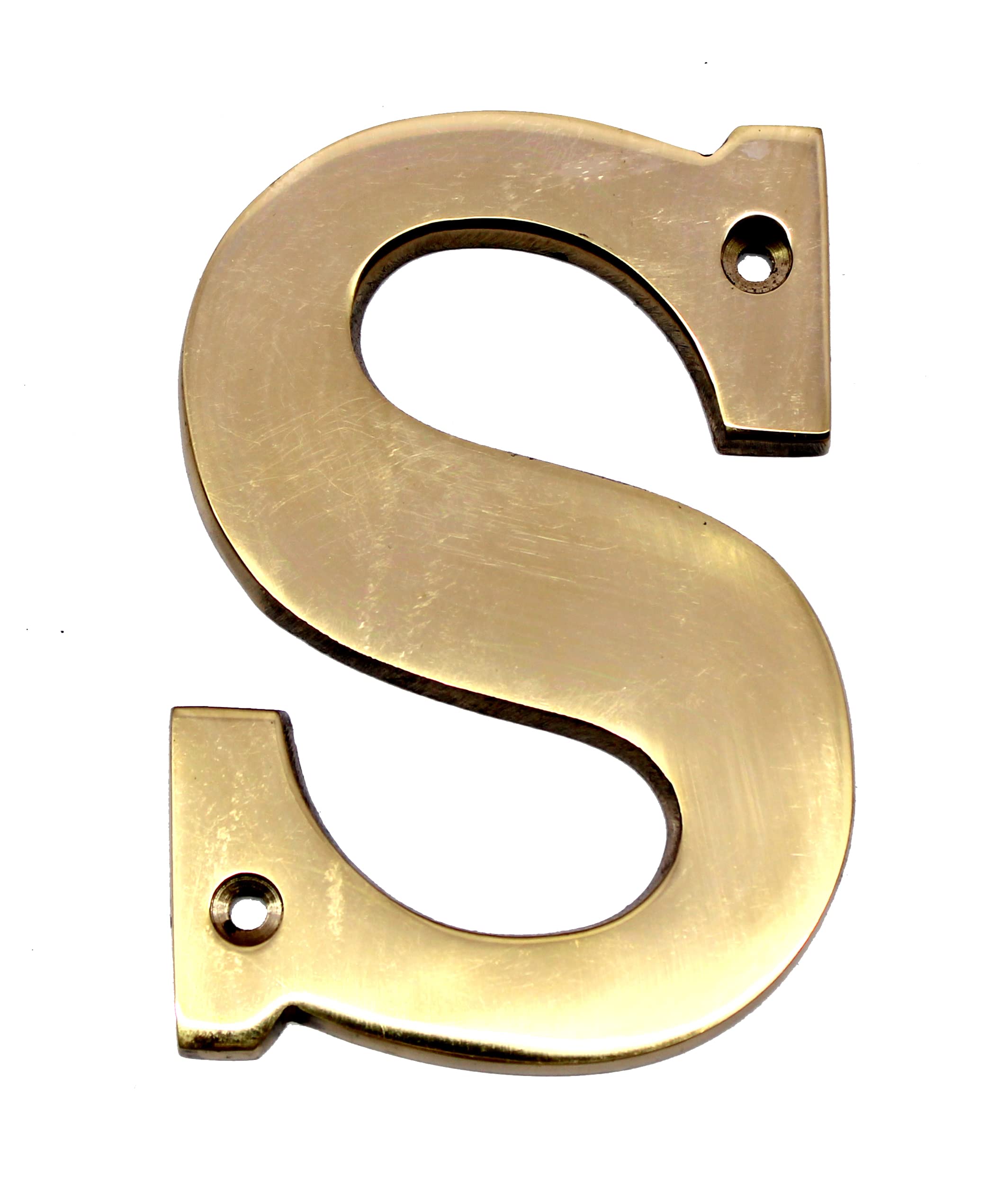 esplanade Brass House Hotel Door Name - Wall Door Plaque Alphabet Letter "Z" - 4" Inches ("S" Alphabet - 4)