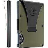 The Ridge Wallets for Men - Slim Minimalist, Front Pocket, RFID Wallet - Card Holder Wallets (Matte Olive)