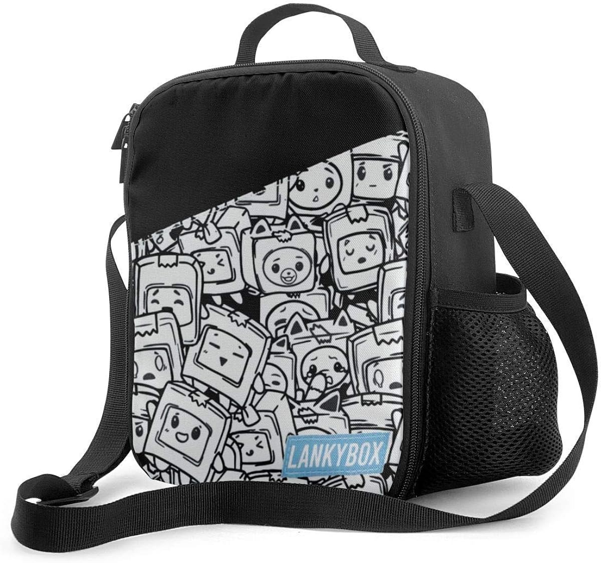 maichengxuan Large Capacity Lunch Boxes Cute_Lankybox Insulated Lunch Bags for Girls Boys