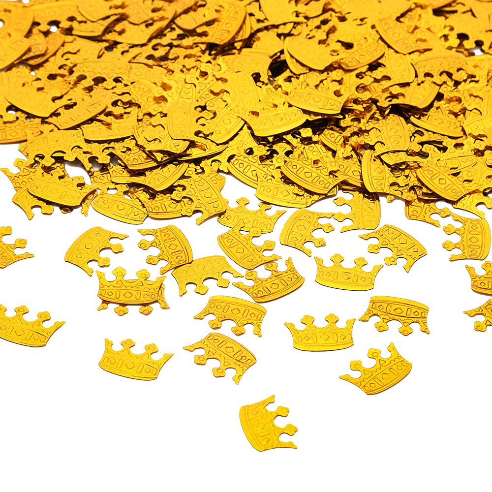 Topfuny cronwn Confetti Gold Glitter Metallic Sequins Table Scatter for Baby Shower Wedding Birthday Party Decoration