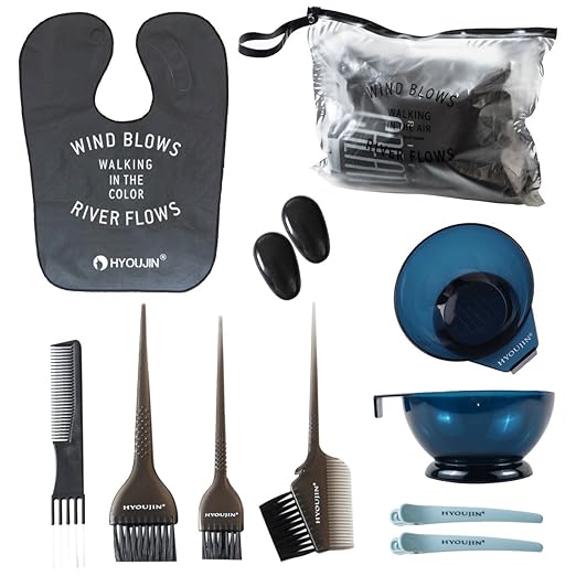 11pcs DIY Hair Dye Coloring Kit Hair Dye Accessories Tools