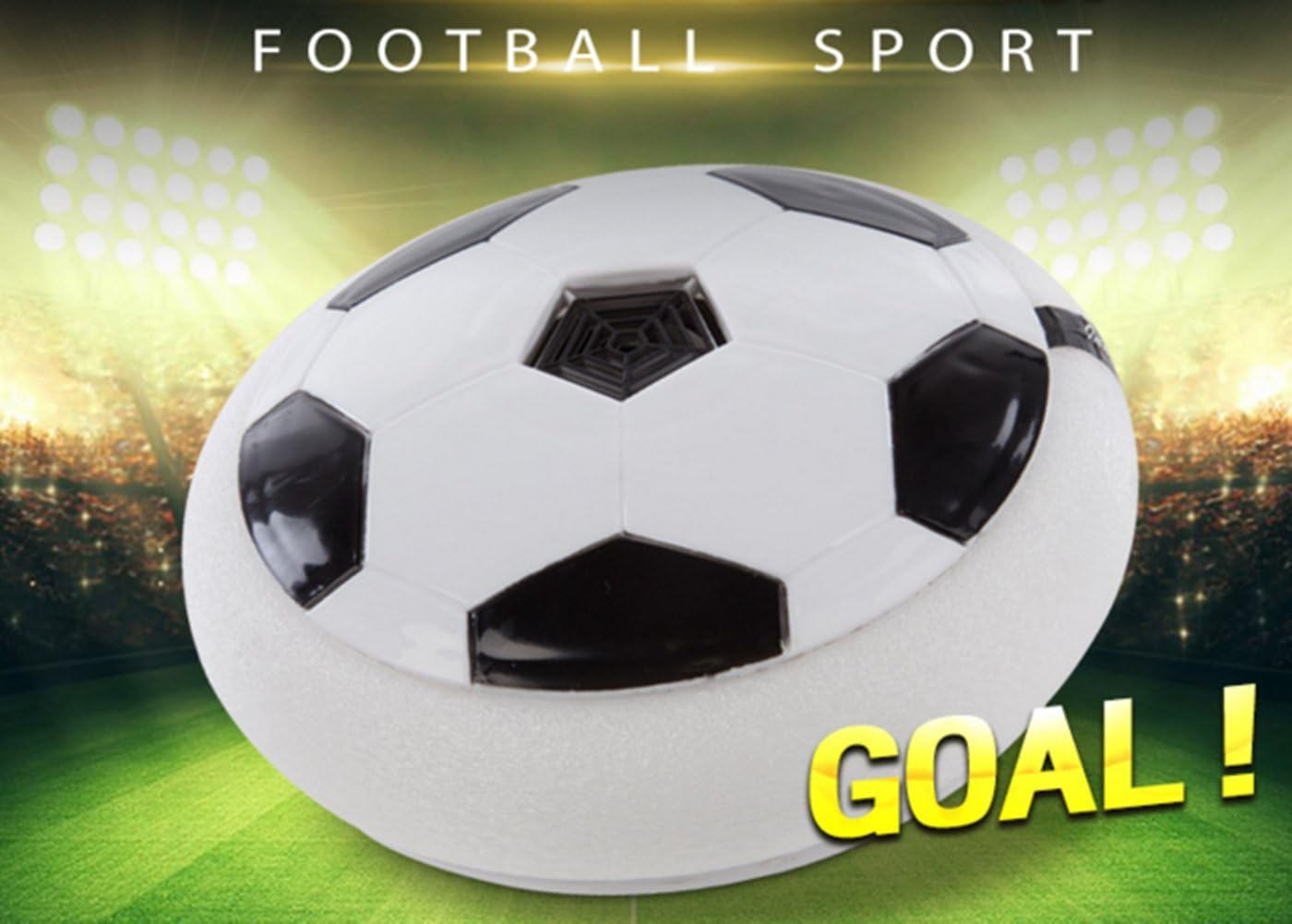 Hillaryli for LightUp Air Power Soccer Disk Outdoor Indoor Toys LED