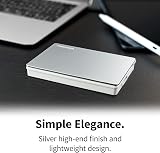 Toshiba 2TB Canvio Flex Portable External Hard Drive USB-C USB-A Silver view 5