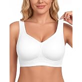 PoseFree Jelly Bras for Women, Wireless No Underwire, Full Coverage Support | Plus Size Bra for Large Breasts, Support &amp; Lift, Minimizer, Seamless Back Smoothing, Soft Comfortable Everyday T Shirt Bra