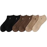 POLO RALPH LAUREN Men's Athletic Performance Low Cut Cotton Socks (6-Pair)