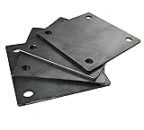 Jikacok 4-inch Steel Plate with Holes. 4 PCS