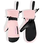 Supertrip Ski Mittens Men Women, Waterproof Snowboard Mittens Gloves Touch-Screen Anti-Slip Snow Mitts 3M Thinsulate, Warm Insulated in Cold Weather Winter